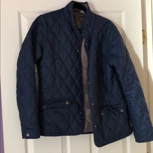 Eddie Bauer navy quilted jacket